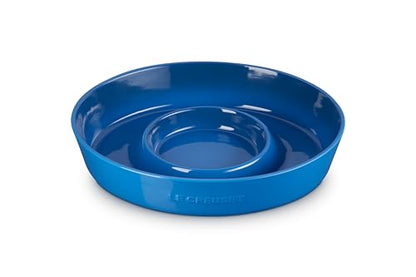 Le Creuset Stoneware Signature Oval Chip and Dip Platter, 13", Marseille - color: Marseille