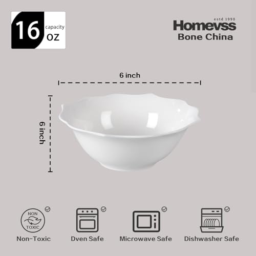 HomeVss, New Bone China Dinnerware Set, Embossed Lotus Design, 20pc Set - color: Lotus, size: Service for 4 - 20pc Set