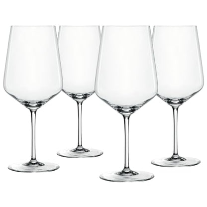 Spiegelau Style Red Wine Glasses Set of 4 – Elegant Stemmed Crystal Wine Glassware for Cabernet, Merlot & Pinot Noir – Lead-Free Crystal Glass Set for Home & Entertaining - style: Red Wine Glasses