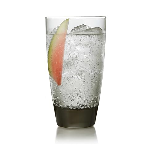 Libbey Classic Smoke Tumbler Glasses, Classy, Timeless Drinkware Set of 12, 18 Oz, Dishwasher Safe Drinking Cooler Glasses for Special Occasions - color: Classic Tumbler Smoke (18 oz), size: 18 Ounces