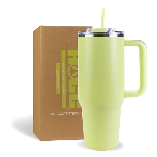 Hogg Big Swig 40oz Tumbler with Handle and Straw - Willow Haze, 40 oz Tumbler, Insulated Cup with Handle, 40oz Water Bottle with Straw, Thermal Cups, Leak Proof Lid, Travel Mugs, Stainless Steel - color: Willow Haze
