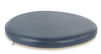 Sigmat PU Leather Round Chair Cushion Memory Foam Waterproof Round Stool Cushion for Kitchen Stool, Living Room Chiar, Office Chair, Car or Floor Pillow(16 Inch, Navy) | Waterproof, Non-slip, Machine Washable, Memory Foam,For Wooden/Metal/Plastic/Leather