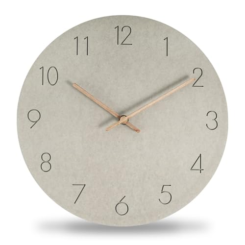 Modern Wooden Wall Clock, Silent Quartz Movement, Battery-Powered Mdf Wall Clock, Nordic Minimalist Design For Living Room, Bedroom, Office, Classroom