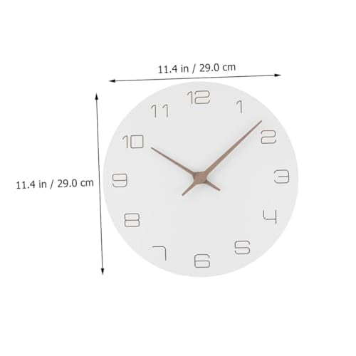 VALICLUD Minimalist Wooden Wall Clock Decorative Artistic Hanging Clock for Living Bedroom Office Home Decor with Fine Craftsmanship and Lightweight Design