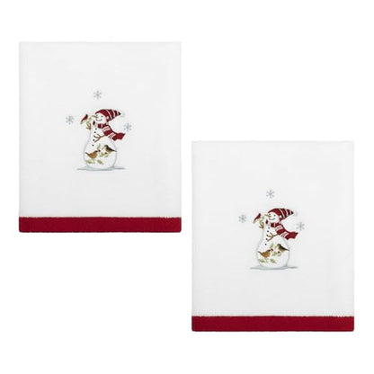 Avanti Linens - Hand Towels, Soft & Absorbent Cotton Velour, Christmas Bathroom Essentials, Set of 2 (Holiday Cheer) - size: 2-Pack Hand Towels