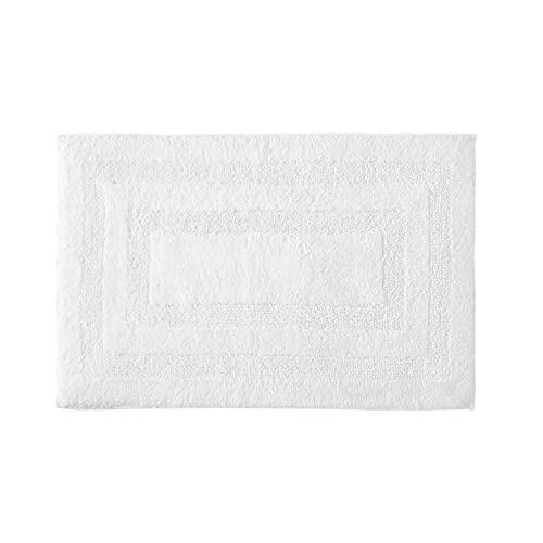 Nautica - Bath Rugs, Reversible Tufted Cotton Bath Mat, Soft & Absorbent, Oeko-Tex Certified (Micellar Solid White, 2-Piece) - color: White