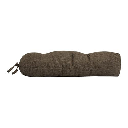 Magpie Fabrics Outdoor Tufted Seat Cushion 19"x19" Set of 2 (Dark Brown) | Waterproof Patio Chair Pads with ties Tatami Floor Pillow for Room Garden Balcony Office - color: Dark Brown