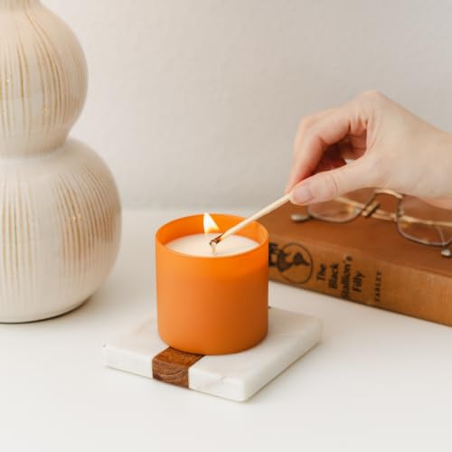 Dignity Series Cedar & Tobacco Scented Candle - 35 Hour Burn | 35 Hour Burn - Made in the USA Luxury Clean Soy Wax Candles - Long Lasting Glass Jar Candle for Home - 1 Wick - 5.3oz - color: Cedar + Tobacco