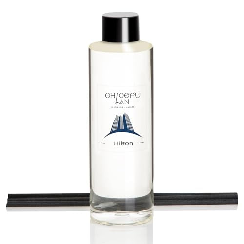 Chloefu LAN Luxury Hotels Scented Oil Diffuser Refill 6.76 fl oz Natural Essential Oil, Ideal for Living Rooms, Bedrooms, Hotels, or Offices - color: Hilton