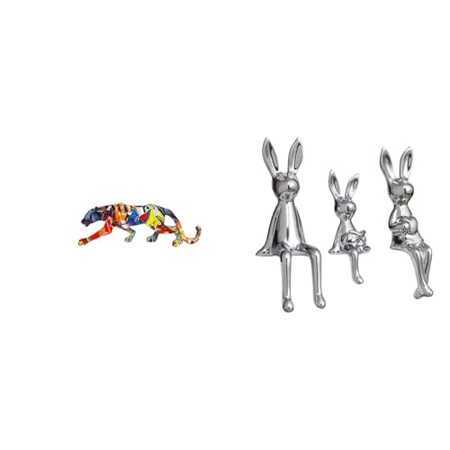 Fenteer Sculptures Walking Ornament Figurine Statue Animal Craft Ceramic Material Finely Carved Polished Suitable for Gift Giving Living Rooms Office