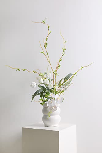 Serra Flora Artificial Greenery Spray Box Set(Pack of 50pcs) with 8 Kinds of DIY Wedding Bouquet Filler Table Centerpieces and Floral Arrangement (Spring Green) - color: Spring Green