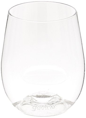 Unbreakable Stemless Wine Glass – Set of 12, 12oz, Dishwasher Safe, BPA-free Tritan, Clear Stemless White Wine Glasses, Shatterproof for Indoor, Outdoor, Everyday Use. Reusable, Made in the USA - size: 12 COUNT