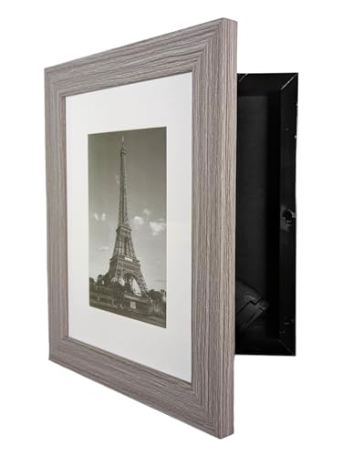 Concealment Picture Frame Hidden Gun - Secret Storage - Hidden Compartment - 8x10-5x7 - color: Grey