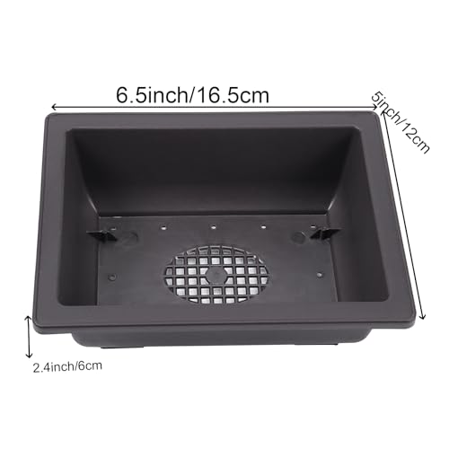 15 PCS 6.5 Inch Bonsai Training Pots with Trays, Rectangular Plastic Growing Pots, Flower Succulent Pots Container for Garden, Yard, Office, Porch, Balcony, Home Decoration - size: 6.5 Inch