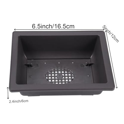 15 PCS 6.5 Inch Bonsai Training Pots with Trays, Rectangular Plastic Growing Pots, Flower Succulent Pots Container for Garden, Yard, Office, Porch, Balcony, Home Decoration - size: 6.5 Inch