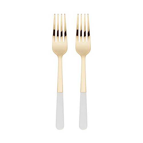 Kate Spade New York Love 2-Piece Tasting Fork Set, 0.40 LB, Metallic - style: Forks, Set of 2