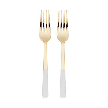 Kate Spade New York Love 2-Piece Tasting Fork Set, 0.40 LB, Metallic - style: Forks, Set of 2