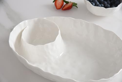 Willow, Oval Chip & Dip, 12" x 9" x 2.5"