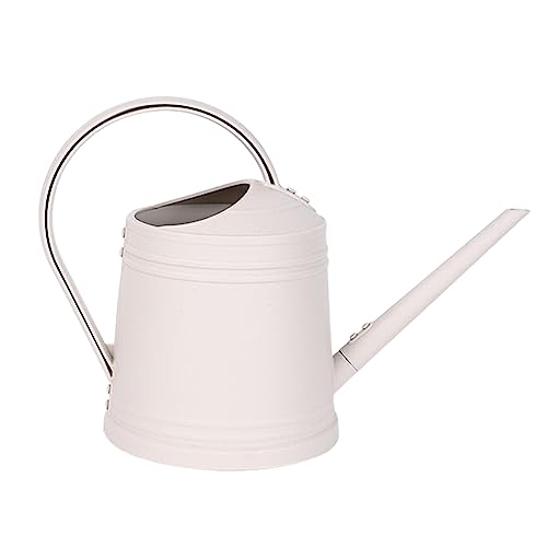 Plant Watering Can, 1 Gallon Decorative Lightweight Small Water Can for Plants with Long Spout and Handle,Durable Plastic Modern Indoor Watering Cans for House Plants for Gardening Succulents - color: Beige