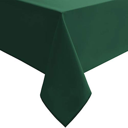 Square Tablecloth, Hunter Green, 30 x 30 Inch, 1 Pack | Spillproof, Waterproof, Wrinkle Resistant, Washable Table Cloth for Dining Room/Kitchen/Birthday/Party/Christmas - color: Hunter Green, size: 30" x 30" (Square)