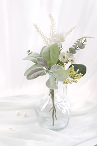 Serra Flora Artificial Greenery Spray Box Set(Pack of 46pcs) with 7 Kinds of DIY Wedding Bouquet Filler Table Centerpieces and Floral Arrangement (Dusty Green) - color: Dusty Green