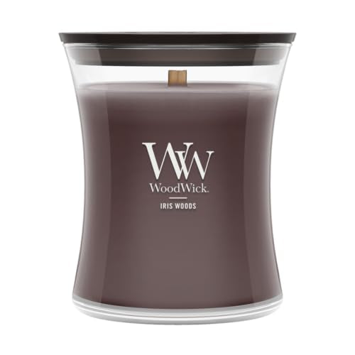 Woodwick Iris Woods Medium Hourglass Candle - color: Iris Woods, size: 9.7oz