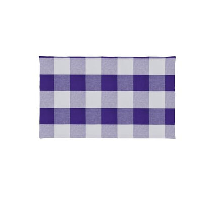 Purple & White 2 Side Cotton Buffalo Check Placemats Set of 4 Heat Resistant Dining Table Place Mats for Kitchen Table 12 x 18 inches - color: Plaids Purple & White, size: Rectangular Placemats 12" x 18"