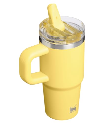 STANLEY Quencher ProTour Flipstraw Tumbler, 14 oz, Daffodil | Built-In Straw & Handle | Cupholder Compatible for Travel | Leakproof Insulated Stainless Steel Cup | BPA-Free - color: Daffodil, size: 14 Ounces