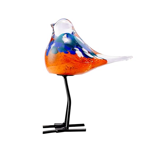 Glass Bird Figurines Art Collectible Ornaments Statue Figurines Modern Handmade Sculpture Home Decor - color: Bd-8