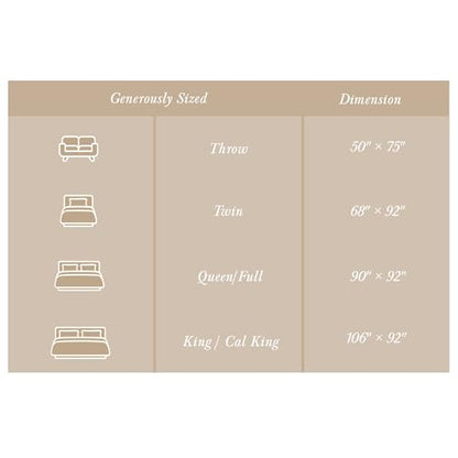 Threadmill Cotton King Blanket, Herringbone, 106x92 in, All-Season | 100% Cotton, Herringbone Pattern, 106x92 in, Breathable, Moisture-Wicking, All-Season, OEKO-TEX Certified, Machine Washable - color: English Rose, size: King (106" x 92")