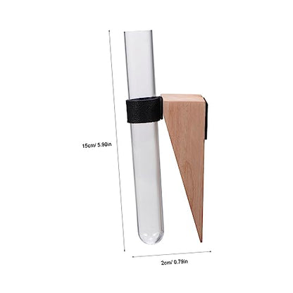 Flower Vase Set 2 Pieces Wall-Mounted Test Tube Plant Holders Air Plant Vase Easy to Assemble
