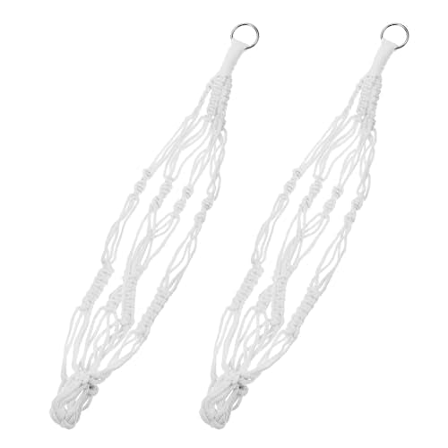Macrame Plant Hanger 2 Pack Hanging Planters Baskets for Indoor Plant | Boho Hanging Holder, Handmade Woven Rope Hanger Kit, Decorative Braided Cotton Rope, Flower Pot Holder, for Garden Home Decor