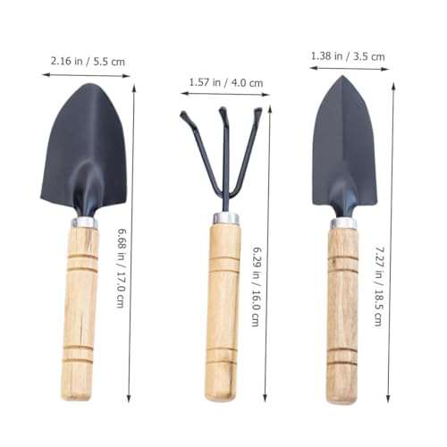 Happyyami 9pcs Mini Garden Tool Set for Indoor Plants and Herb Gardens – Hand Trowels and Cultivators with Metal Blades, Small Handles for Flower Planting and Soil Loosening
