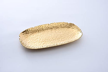 Pampa Bay Golden Millennium 14 x 9-inch Serving Platter, Gold - color: Gold
