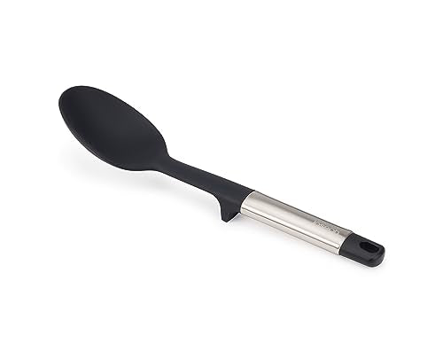 Joseph Joseph Elevate Silicone Solid Spoon, BPA Free, Heat Resistant Non Stick Kitchen Utensil, Weighted Stainless Steel Handle - style: Spoon