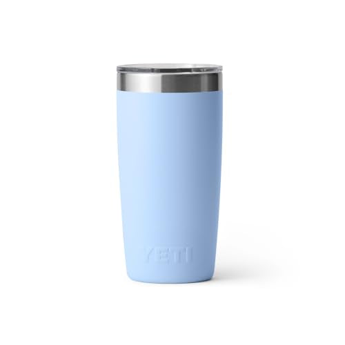 YETI Rambler 10 oz Tumbler, Stainless Steel, Vacuum Insulated with MagSlider Lid, Big Sky Blue - color: Big Sky Blue