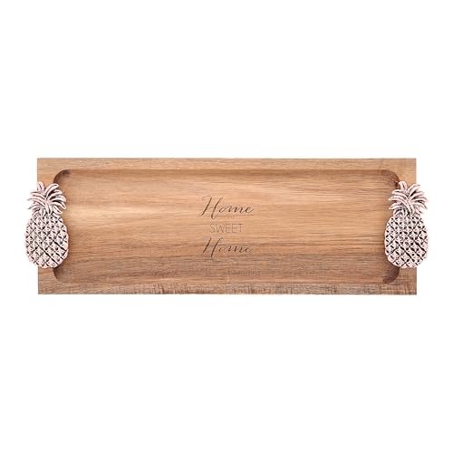 Pavilion - Home Sweet Home - Pineapple - 14.25" Serving Tray Charcuterie Board Host Hostess Housewarming Apartmentwarming