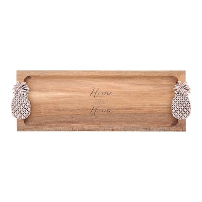 Pavilion - Home Sweet Home - Pineapple - 14.25" Serving Tray Charcuterie Board Host Hostess Housewarming Apartmentwarming