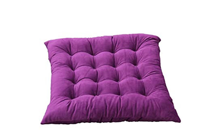 Velvet Bench Cushion for Outdoor Furniture, Anti-Slip Bottom Settee Cushions for Bay Window Loveseat Sofa, Non-Skid Rocking Chair Reclinger Car Seat Pads 17.7 L X 17.7 W, Purple - color: Purple, style: 17.7 L X 17.7 W