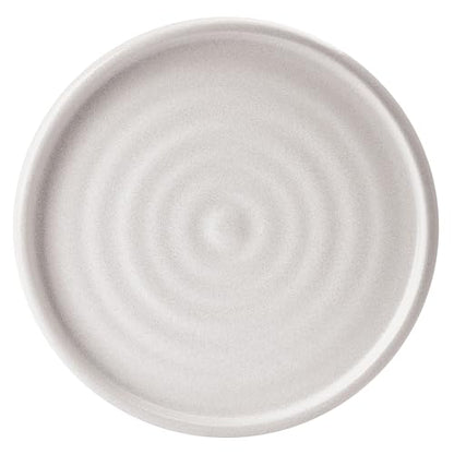 Mikasa Declan 12 Piece Stoneware Dinnerware Set, Service for 4, Modern Plate and Bowl with High Rims for Everyday Use, Beige