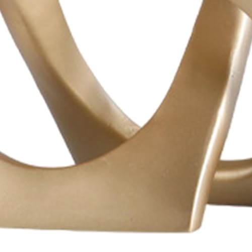 HouseVibe Geometric Sculpture Desktop Ornament Modern Statue Decorative Figurine for Shelf Cabinet Desk Dinning Table Living Room, L
