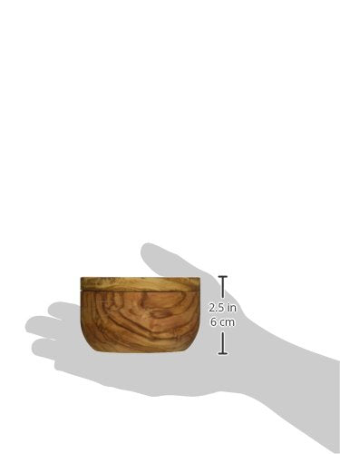Olive Wood Salt Keeper/Pot/Salt Box with Magnetic Pivoting Lid