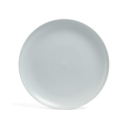 over&back Coupe Stoneware Serving Platter - Elegant 1-Piece Round Serving Platter to Complete Your Kitchen Set - 13.1" x 13.1" - Semi-Matte Fog Blue - color: Fog Blue, size: Round Platter