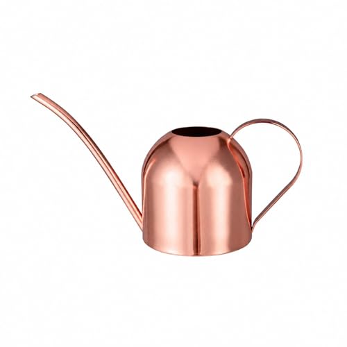 IMEEA 30oz Indoor Plant Watering Can Stainless Steel Long Spout, Rose Gold - color: 30oz (1l) - Rose Gold