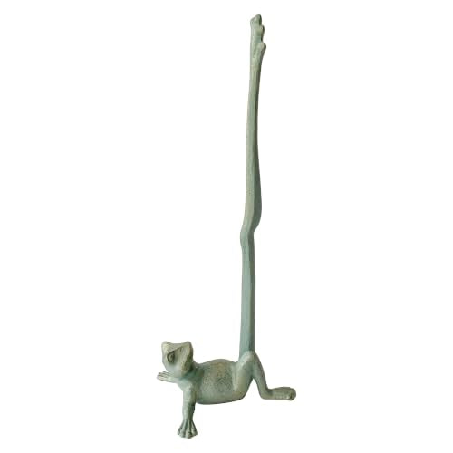 Frog-Shaped Paper Towel Holder, Free-Standing Toilet Paper Holder, Decorative Dachshund Statue for Home Decoration - color: Frog(green)
