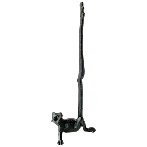 Frog-Shaped Paper Towel Holder, Free-Standing Toilet Paper Holder, Decorative Dachshund Statue for Home Decoration - color: Frog