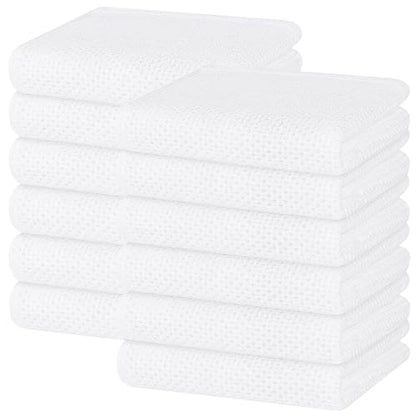 Homaxy 100% Cotton Waffle Weave Kitchen Dish Towels 12-Pack, White | 13 x 28 Inches, Ultra Soft Absorbent Dish Towels, Quick Drying Cleaning Towels - color: White, size: 13 X 28 - 12 Pack
