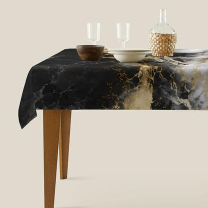 Worltoldb Marble Print Tablecloths Polyester Table Cloth for Kitchen Dinning Table Modern Washable Table Cover for Parties Wedding Picnic - color: White6