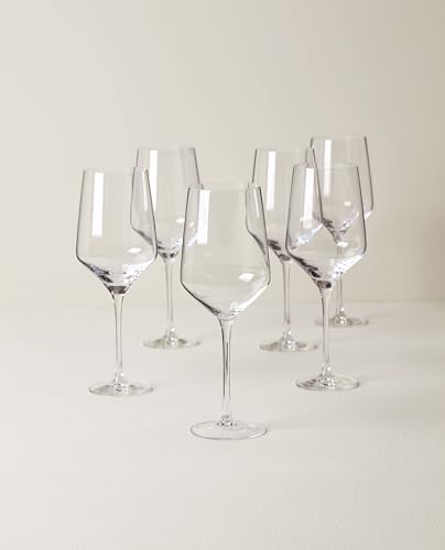 Lenox 897405 Tuscany Classics Angled Wine Glasses, Set of 6 - style: Wine Glasses