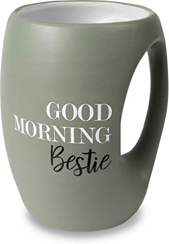 Pavilion - Good Morning Bestie - Green Huggable Hand Warming 16 oz Mug - color: Green